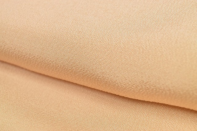 Vintage Japanese Kimono | Iro-Muji Kimono | Beige Silk Crepe | Unused | Size L | Sustainable | rr1499b