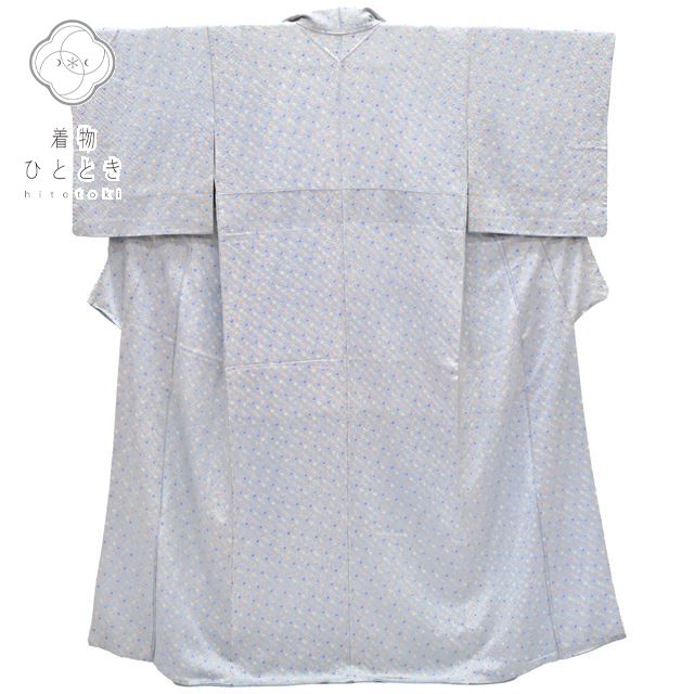 Vintage Japanese Kimono | Komon Kimono | Blue Silk Crepe | Kanoko Shibori Pattern | Size S | Sustainable | rr1985b