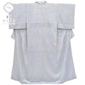 Vintage Japanese Kimono | Komon Kimono | Blue Silk Crepe | Kanoko Shibori Pattern | Size S | Sustainable | rr1985b