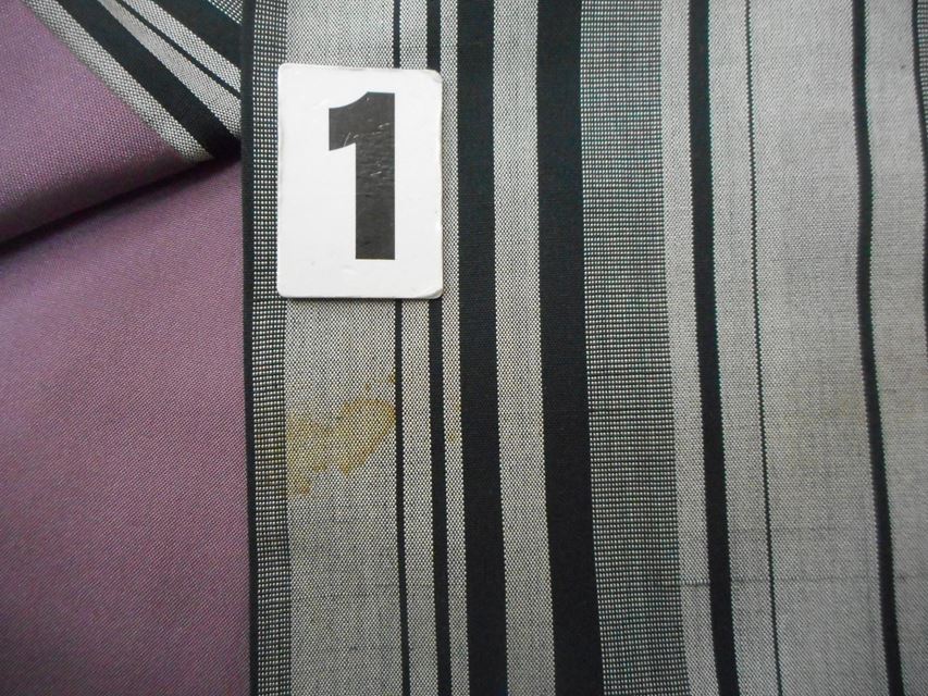 Vintage Japanese Kimono | Tsumugi Kimono | Gray Silk | Stripe Pattern | Unlined | Size L | Sustainable | rr2011b