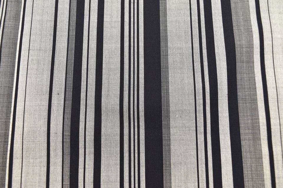 Vintage Japanese Kimono | Tsumugi Kimono | Gray Silk | Stripe Pattern | Unlined | Size L | Sustainable | rr2011b