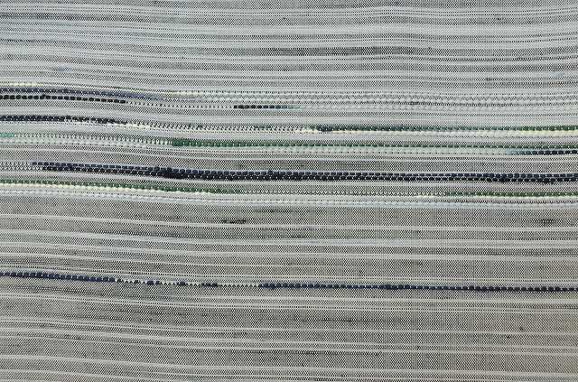 Vintage Japanese Kimono | Tsumugi Kimono | Gray Silk | Stripe Pattern | Size M | Sustainable | rr2087b