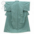 Vintage Japanese Kimono | Tsumugi Kimono | Blue Green Silk | Ryukyu Pattern | Size S | Sustainable | rr2149b