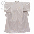 Vintage Japanese Kimono | Zenmai Tsumugi Kimono | Purple Silk Shibori | Floral Pattern | Size S | Sustainable | rr2213b
