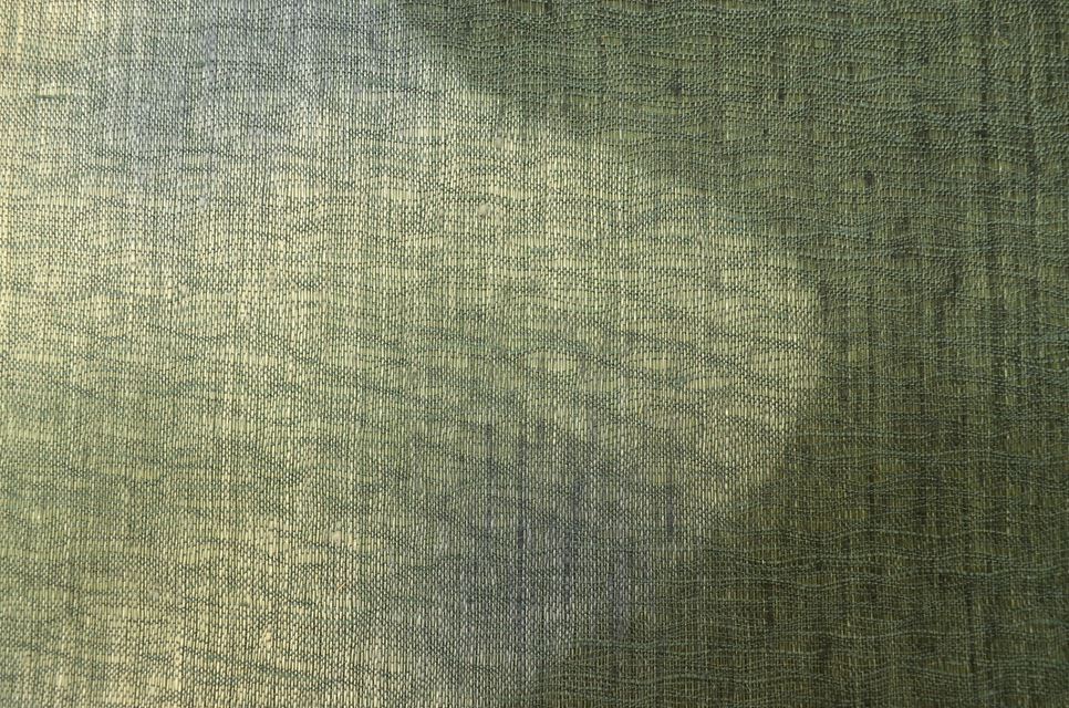 Vintage Japanese Obi | Summer Sha-re Fukuro Obi | Green Silk | Yokke Wave Pattern | Nishijin | Full-length | Unused | Sustainable | ss0083b