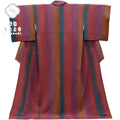 Vintage Japanese Kimono | Komon | Purple Blue Silk Crepe | Fukure-ori Bokashi | Size L | Sustainable | ss0123b