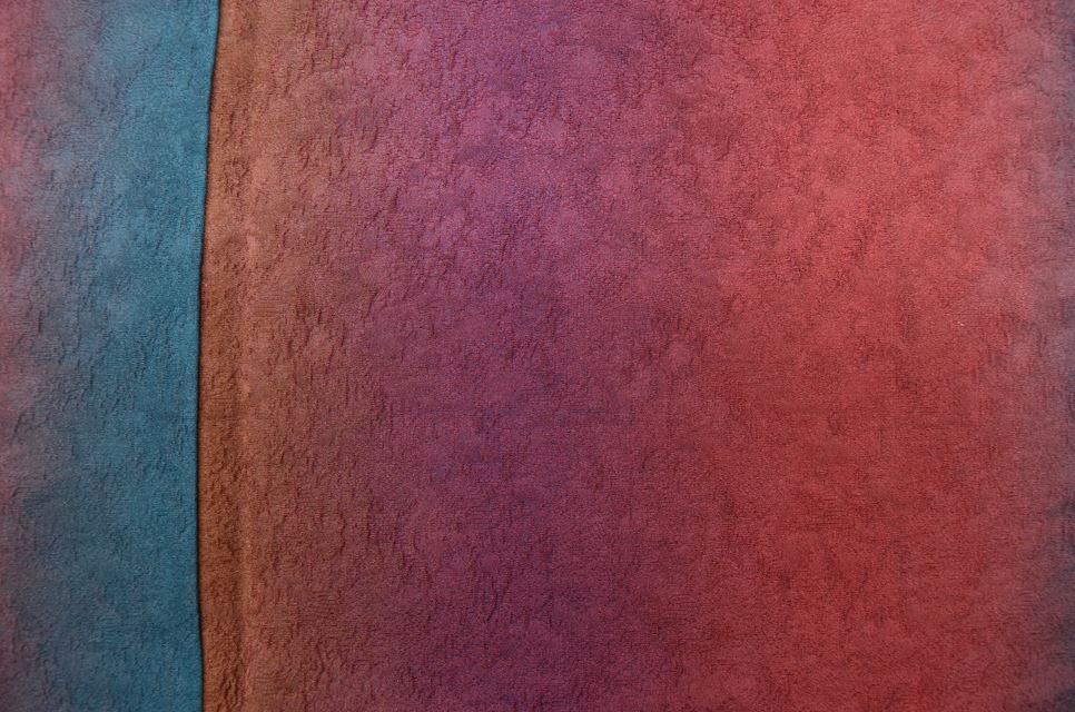 Vintage Japanese Kimono | Komon | Purple Blue Silk Crepe | Fukure-ori Bokashi | Size L | Sustainable | ss0123b