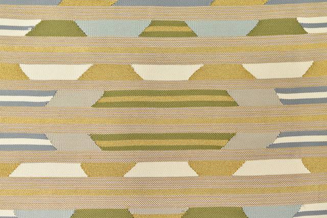 Vintage Japanese Obi | Fukuro Obi | Beige Silk | Stripe Pattern | Gold Thread | Otaiko | Sustainable | ss0181b