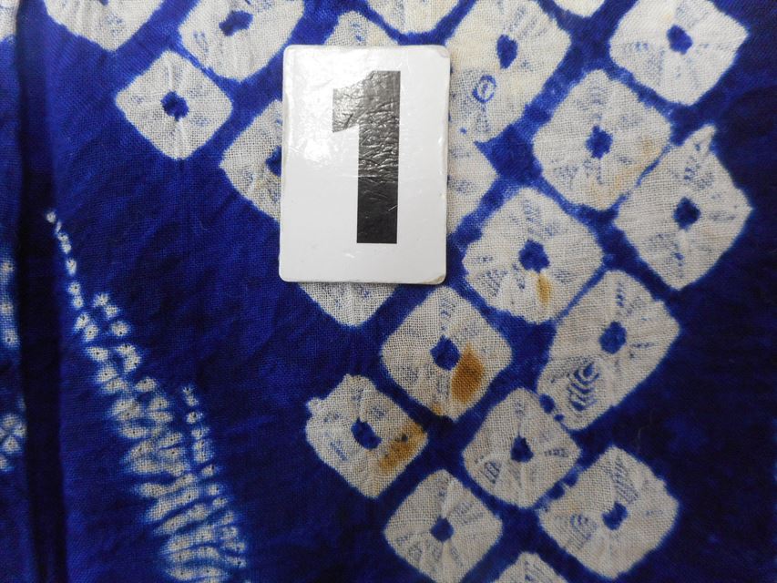 Vintage Japanese Yukata | Women's Yukata | Navy Cotton | Floral | Arimatsu Shibori | Petite Size SS | Sustainable | ss0257b