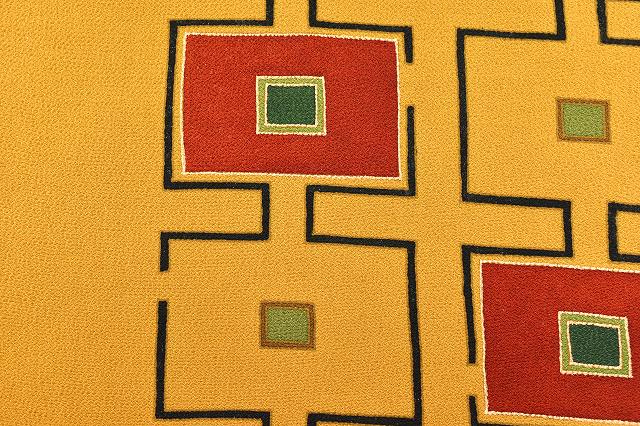 Vintage Japanese Obi | Nagoya Obi | Brown Silk Chirimen | Geometric | Dye Obi | Nine-sun | Excellent | Sustainable | ss0485b