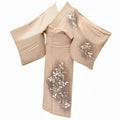 Vintage Japanese Kimono | Tsukesage | Purple Silk | Nandina Pattern | Yuzen | Size L | Sustainable | ss0514b
