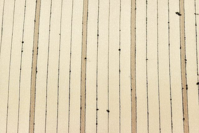 Vintage Japanese Kimono | Summer Tsumugi | Beige Silk | Stripe Pattern | Petite Size S | Sustainable | ss0530b