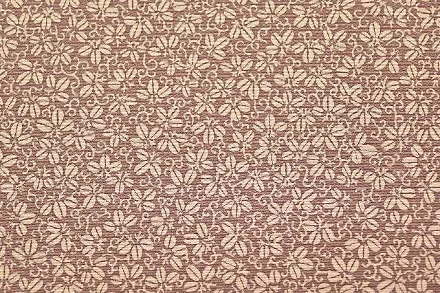 Vintage Japanese Kimono | Edo Komon | Purple Silk Crepe | Hagi Arabesque Pattern | Petite Size S | Sustainable | ss0680b