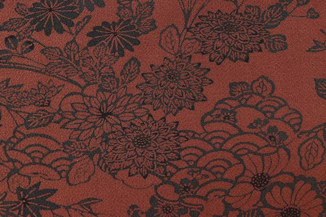 Vintage Japanese Kimono | Komon | Purple Silk Chirimen | Four-season Floral | Herb Dye | Artist Signed | Unused | Sustainable | ss0681b