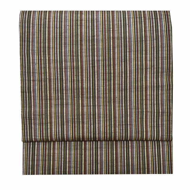 Vintage Japanese Obi | Sha-re Fukuro Obi | Green Silk | Lattice Pattern | Reversible | Excellent | Sustainable | ss0763b
