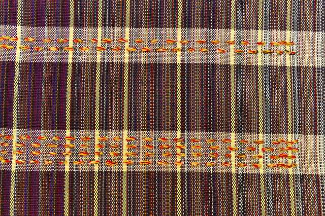 Vintage Japanese Obi | Sha-re Fukuro Obi | Purple Silk | Stripe Pattern | Casual | Sustainable | ss0793b