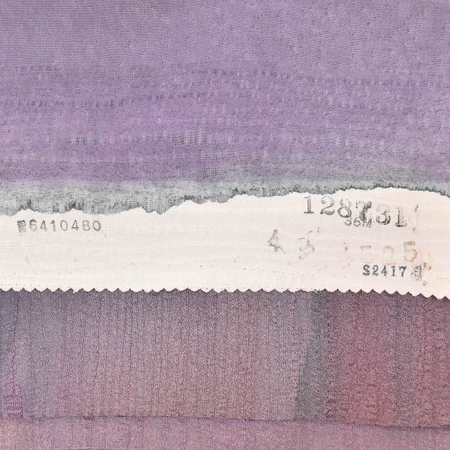 Vintage Japanese Kimono | Michiyuki Coat | Purple Silk | Yokke Stripe | Iwaasa Kouten Artist | Long | Sustainable | ss0936b