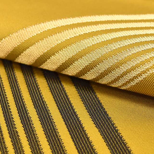 Vintage Japanese Obi | Sha-re Fukuro Obi | Brown Silk | Geometric | Gold Thread | Casual | Sustainable | ss0990b