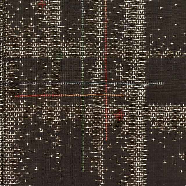 Vintage Japanese Kimono | Oshima Tsumugi | Brown Silk | Kasuri Lattice | Mud-dyed | 7-thread | Unused | Size M | Sustainable | ss1125b