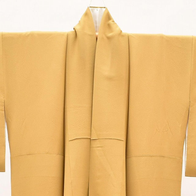 Vintage Japanese Kimono | Iro-Muji | Brown Silk Crepe | One Crest | Petite Size S | Sustainable | ss1213b