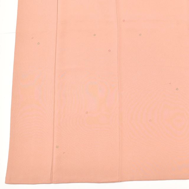 Vintage Japanese Kimono | Komon | Pink Silk Crepe | Small Floral | Yuzen Artist Kakimoto Ichiro | One Crest | Sustainable | ss1214b