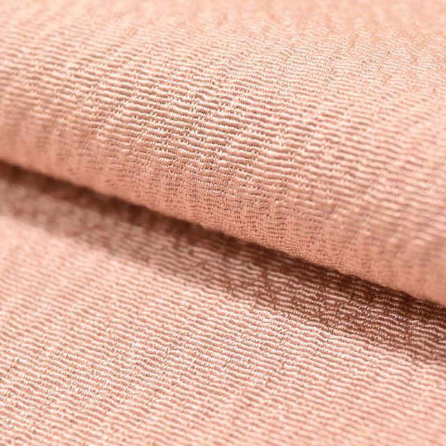 Vintage Japanese Kimono | Komon | Pink Silk Crepe | Small Floral | Yuzen Artist Kakimoto Ichiro | One Crest | Sustainable | ss1214b