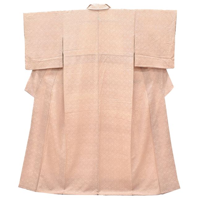 Vintage Japanese Kimono | Iro-Muji | Purple Silk Crepe | Botanical Ground Weave | One Crest | Size M | Sustainable | ss1225b
