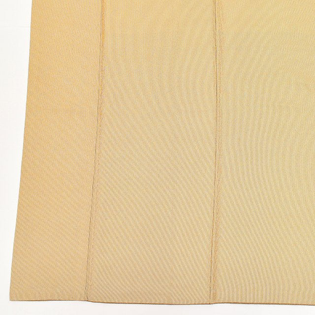 Vintage Japanese Kimono | Edo Komon | Brown Silk Fukure-ori | Masu-suji Stripe | One Crest | Sustainable | ss1257b