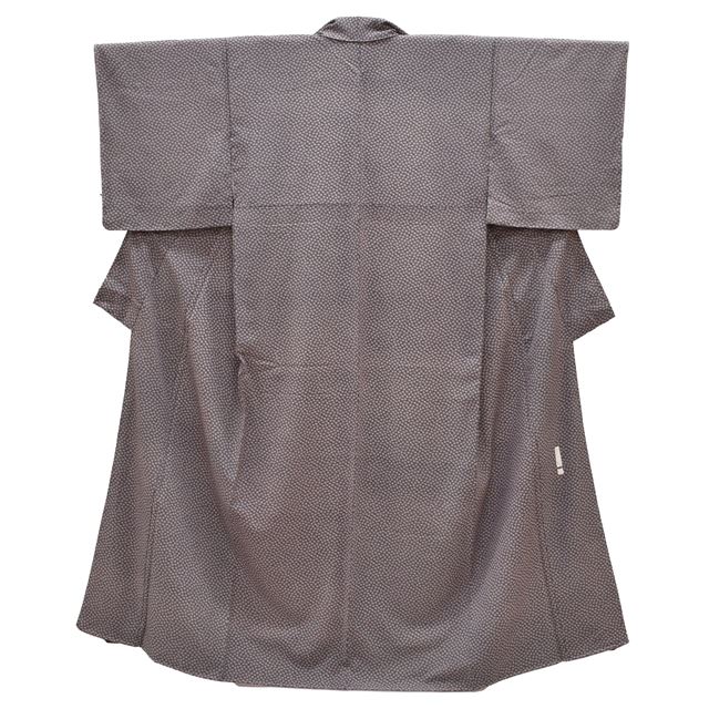 Vintage Japanese Kimono | Komon | Purple Silk Crepe | Thread Spool Pattern | Artist Signed | Petite Size S | Sustainable | ss1392b