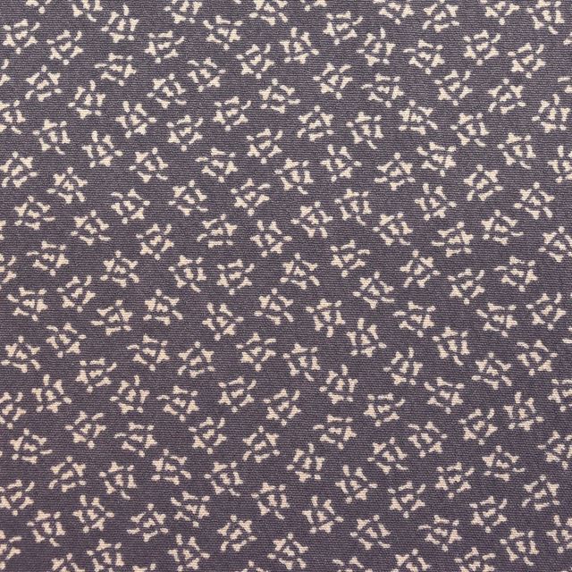 Vintage Japanese Kimono | Komon | Purple Silk Crepe | Thread Spool Pattern | Artist Signed | Petite Size S | Sustainable | ss1392b