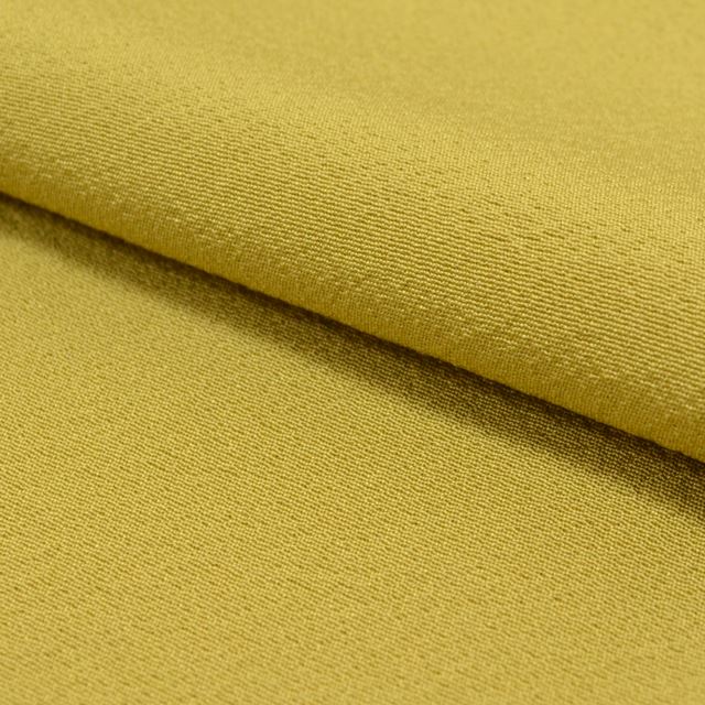 Vintage Japanese Kimono | Iro-Muji | Green Silk Crepe | One Crest | Excellent | Size L | Sustainable | ss1490b