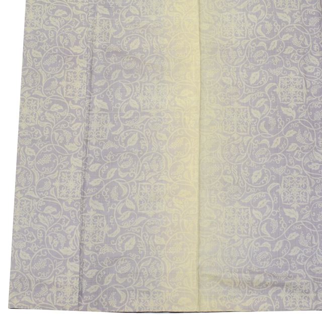 Vintage Japanese Kimono | Tsumugi | White Purple Silk | Grape Pattern | Excellent | Size M | Sustainable | ss1542b