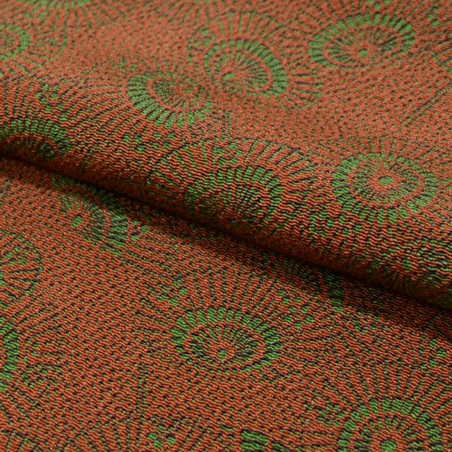 Vintage Japanese Kimono | Komon | Brown Silk Crepe | Umbrella Pattern | Unused | Petite Size S | Sustainable | ss1545b