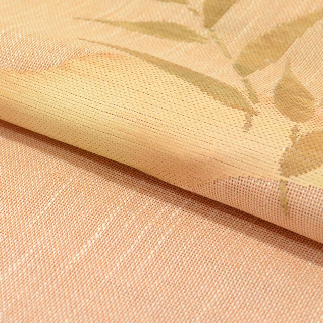 Recycled Nagoya obi (summer obi), linen, 8-inch width, ready-made, brown tones, plant pattern, sheer fabric, taiko knot pattern, Tsumugi silk, tt0537b [Kimono, used obi, recycled, furisode, yukata, hakama, Japanese clothing, vintage clothing] [Used] 