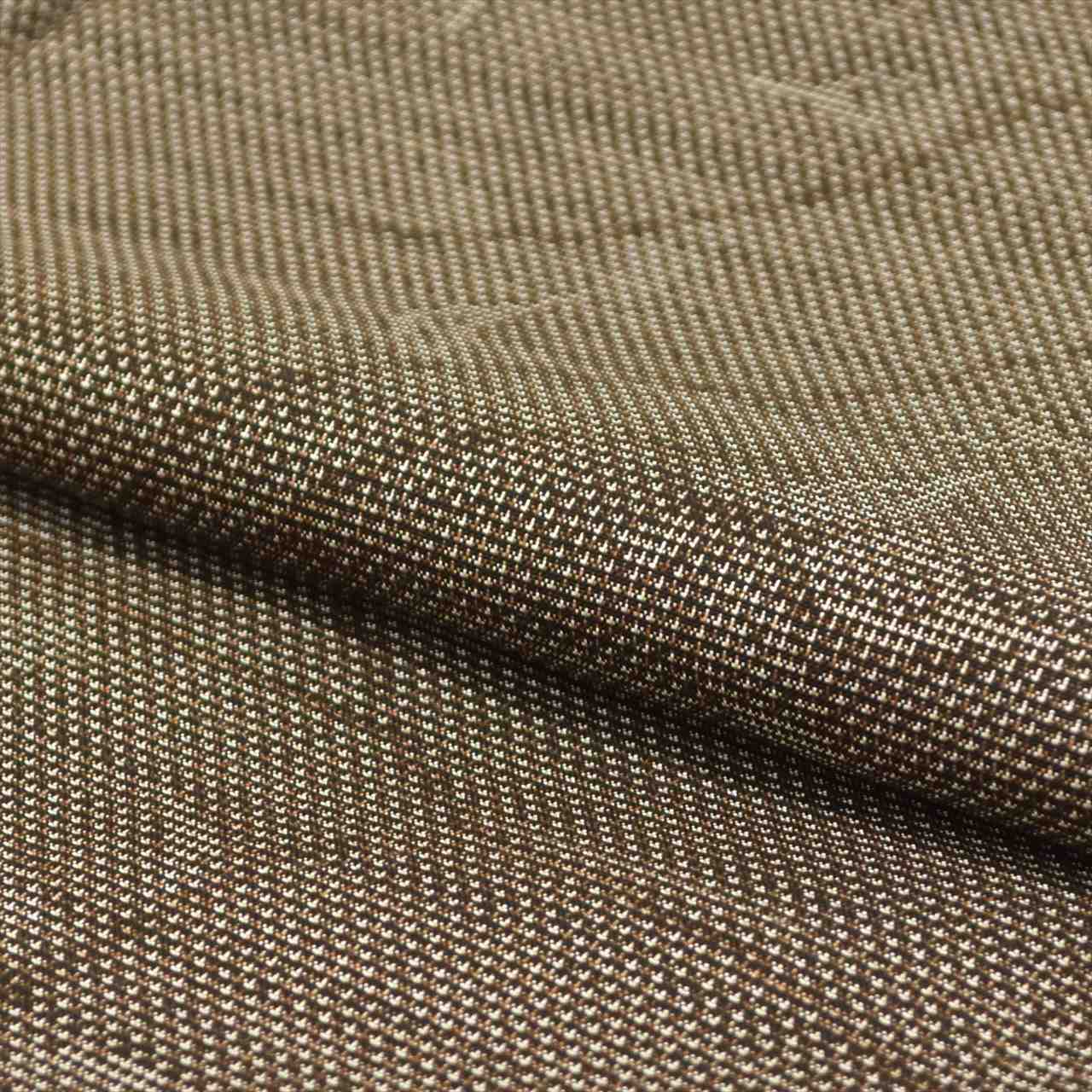 Vintage Japanese Kimono | Oshima Tsumugi | Brown Silk | Botanical | Mud-dyed | 7-thread | Unused | Size M | Sustainable | tt0868b