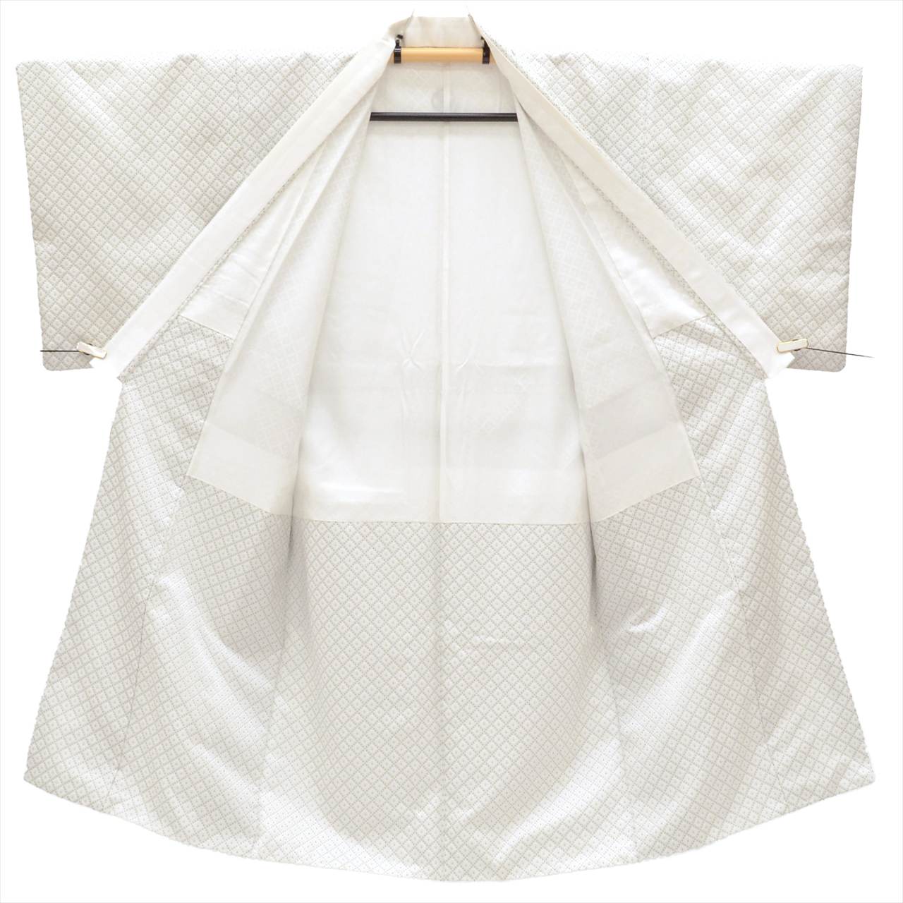 Vintage Japanese Hakama | Men's Montsuki Hakama Full Set | White Synthetic | Five Crests | Small Size SS | Sustainable | tt1101b