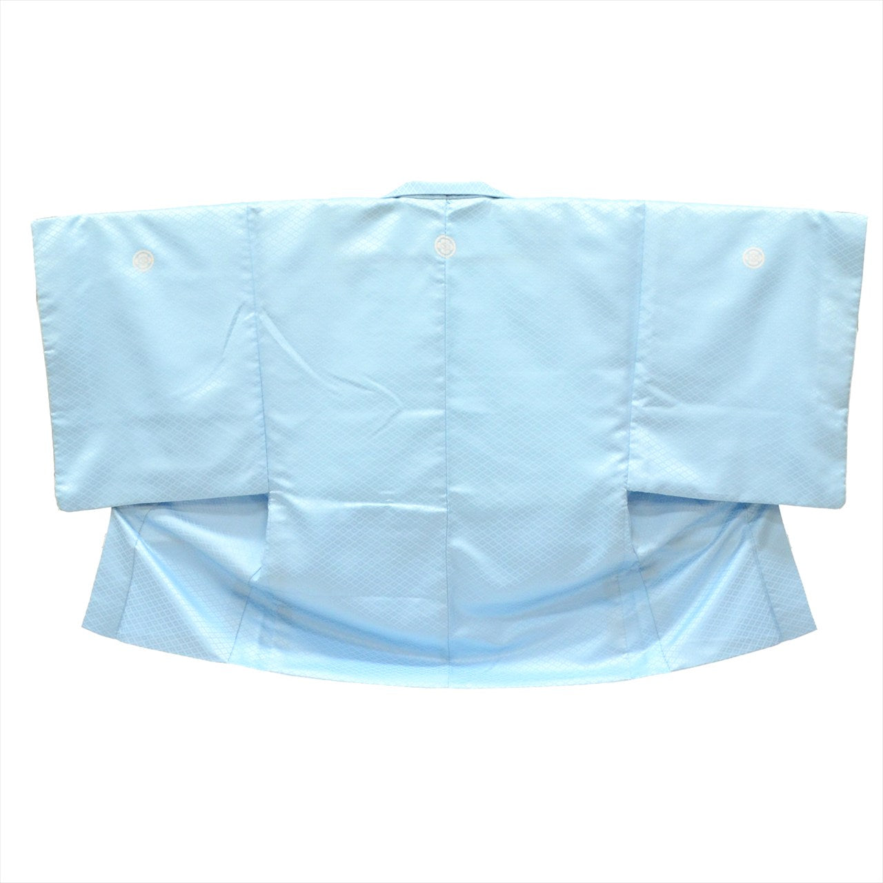 Vintage Japanese Hakama | Men's Montsuki Hakama Full Set | Blue Synthetic | Five Crests | Men's Size M | Sustainable | tt1131b