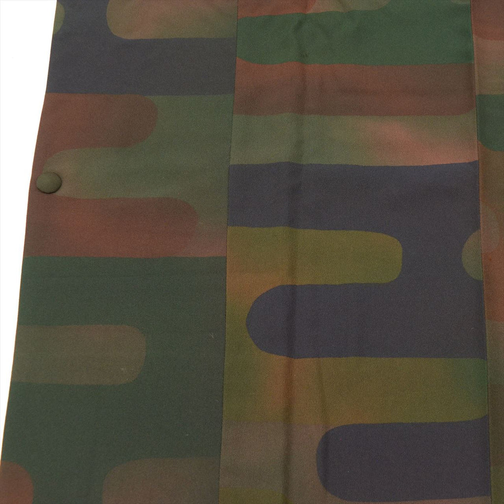 [Used] Silk Michiyuki Coat, Recycled, Length 82.5cm, Sleeve Length 63cm, Greenish, Mist Pattern, Used Michiyuki Collar, tt1341b [Japanese Clothing, Casual Kimono, Outlet, Retro, Antique, Affordable, Stylish, Everyday Wear, Lessons, Outlet, Kimono] 