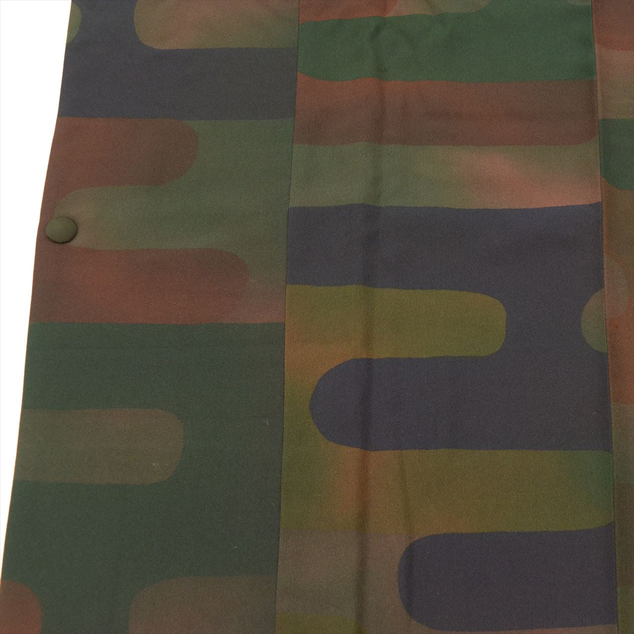 [Used] Silk Michiyuki Coat, Recycled, Length 82.5cm, Sleeve Length 63cm, Greenish, Mist Pattern, Used Michiyuki Collar, tt1341b [Japanese Clothing, Casual Kimono, Outlet, Retro, Antique, Affordable, Stylish, Everyday Wear, Lessons, Outlet, Kimono] 