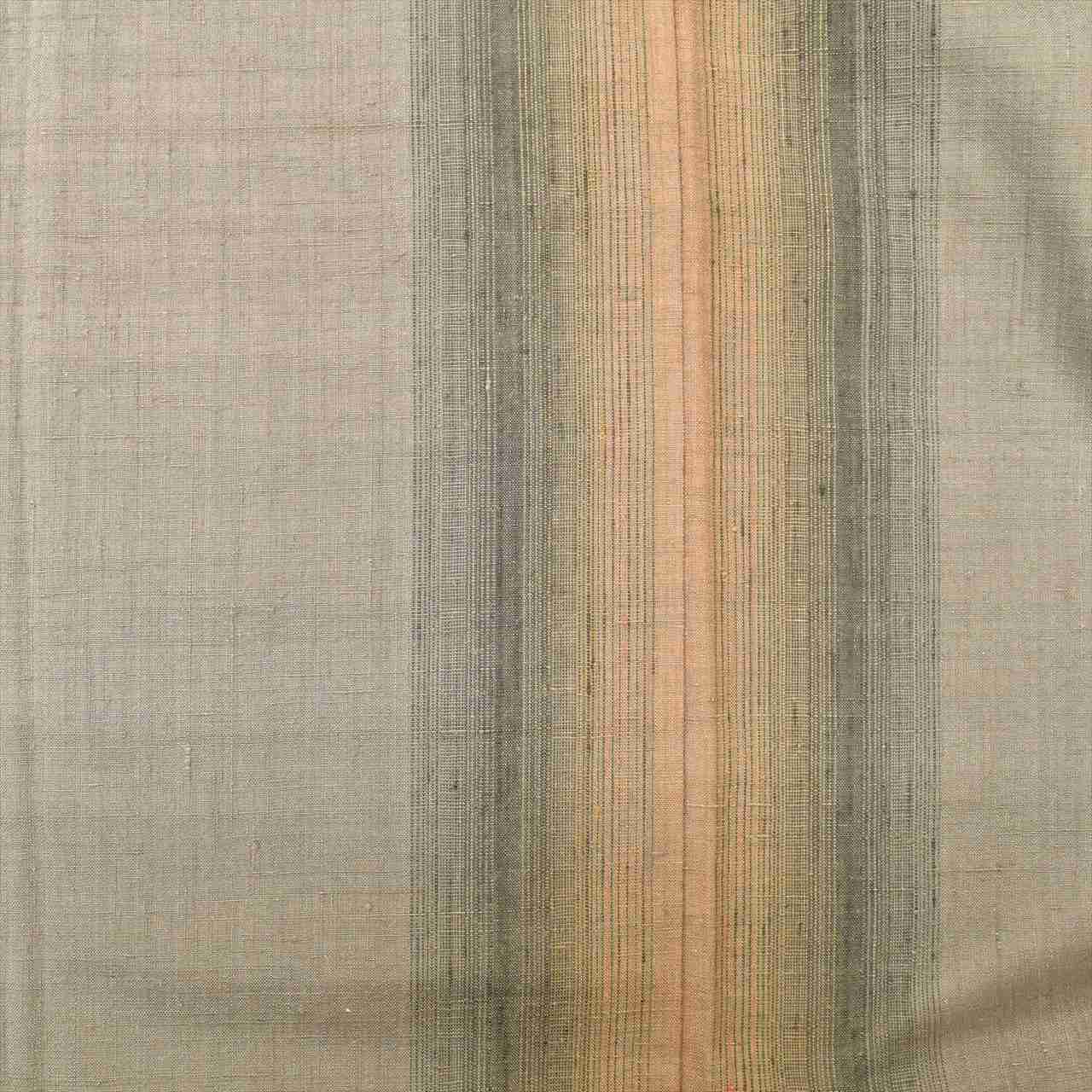 [Used] Yuki Tsumugi Kimono, Pure Silk, Recycled, Length 157cm (M), Sleeve Length 65.5cm, Ready-made, Gray, Striped Pattern [Tsumugi, Tsumugi Kimono, Recycled Tsumugi, Pure Silk, Lined, Tsumugi, Reuse, Vintage, Outlet, Free Shipping] tt1550b 