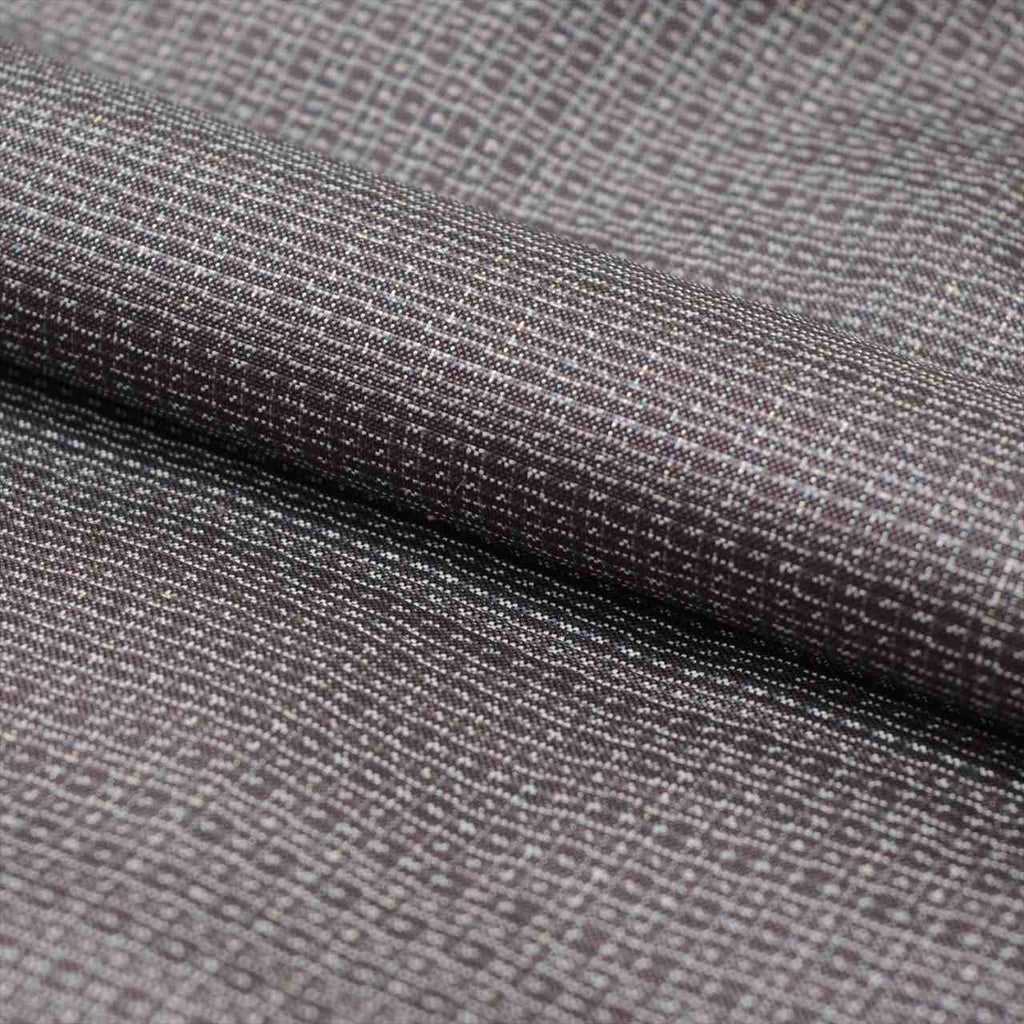 [Used] Oshima Tsumugi Set, Length 143cm, Size L, Sleeve Length 68.5cm, Men's, Authentic Amami Oshima Tsumugi, Handwoven Kimono and Haori Set, Pure Silk, Ready-made, Unused, Purple Stripe Pattern, with Haori Cord and Certificate of Authenticity, tt1626b 