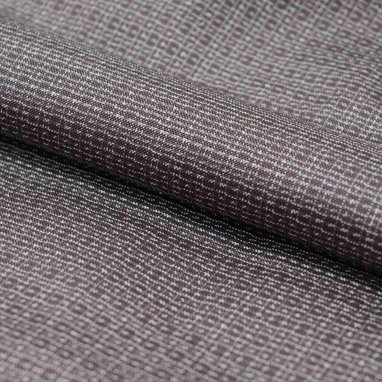 [Used] Oshima Tsumugi Set, Length 143cm, Size L, Sleeve Length 68.5cm, Men's, Authentic Amami Oshima Tsumugi, Handwoven Kimono and Haori Set, Pure Silk, Ready-made, Unused, Purple Stripe Pattern, with Haori Cord and Certificate of Authenticity, tt1626b 