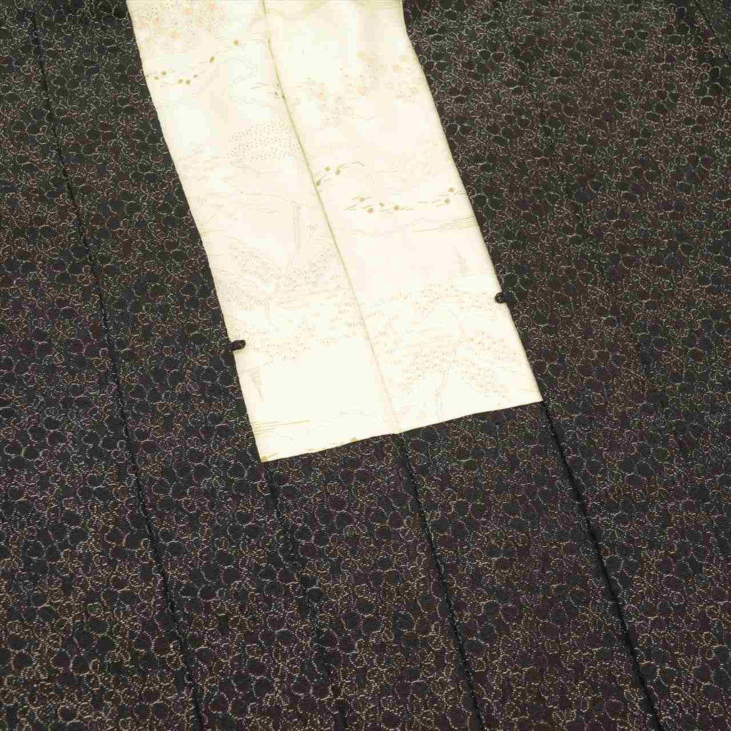 [Used] Silk Haori (kimono jacket), Length 84cm, Sleeve length 64cm, Long haori, Black, Geometric pattern, Family crest, Recycled kimono tt1778b [Japanese clothing, Casual kimono, Retro, Antique, Affordable, Stylish, Everyday wear, Lessons, Kimono] [r26] 