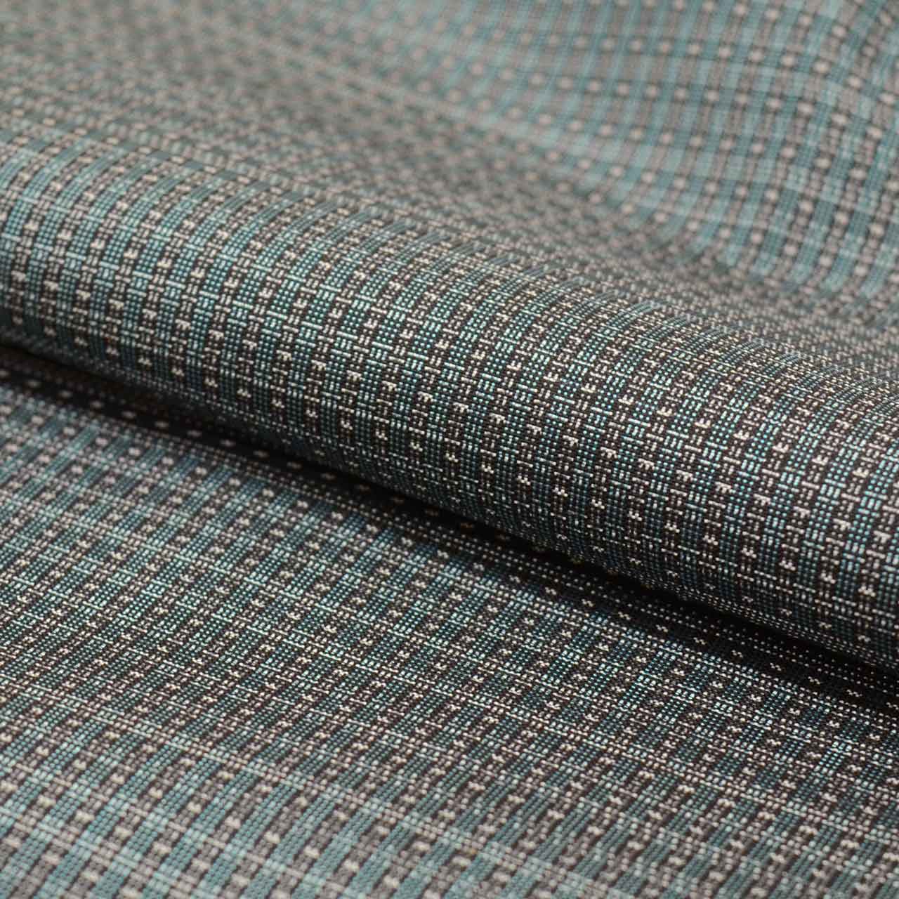 [Used] Men's Kimono and Haori Set, Authentic Oshima Tsumugi Silk, Unused, Length 140.5cm (M), Sleeve Length 68cm, Recycled Kimono, Ready-made, Greenish, Weft Kasuri Pattern, Comes with Obi Belt and Haori Cord, Certificate of Authenticity, Men's tt2456b 
