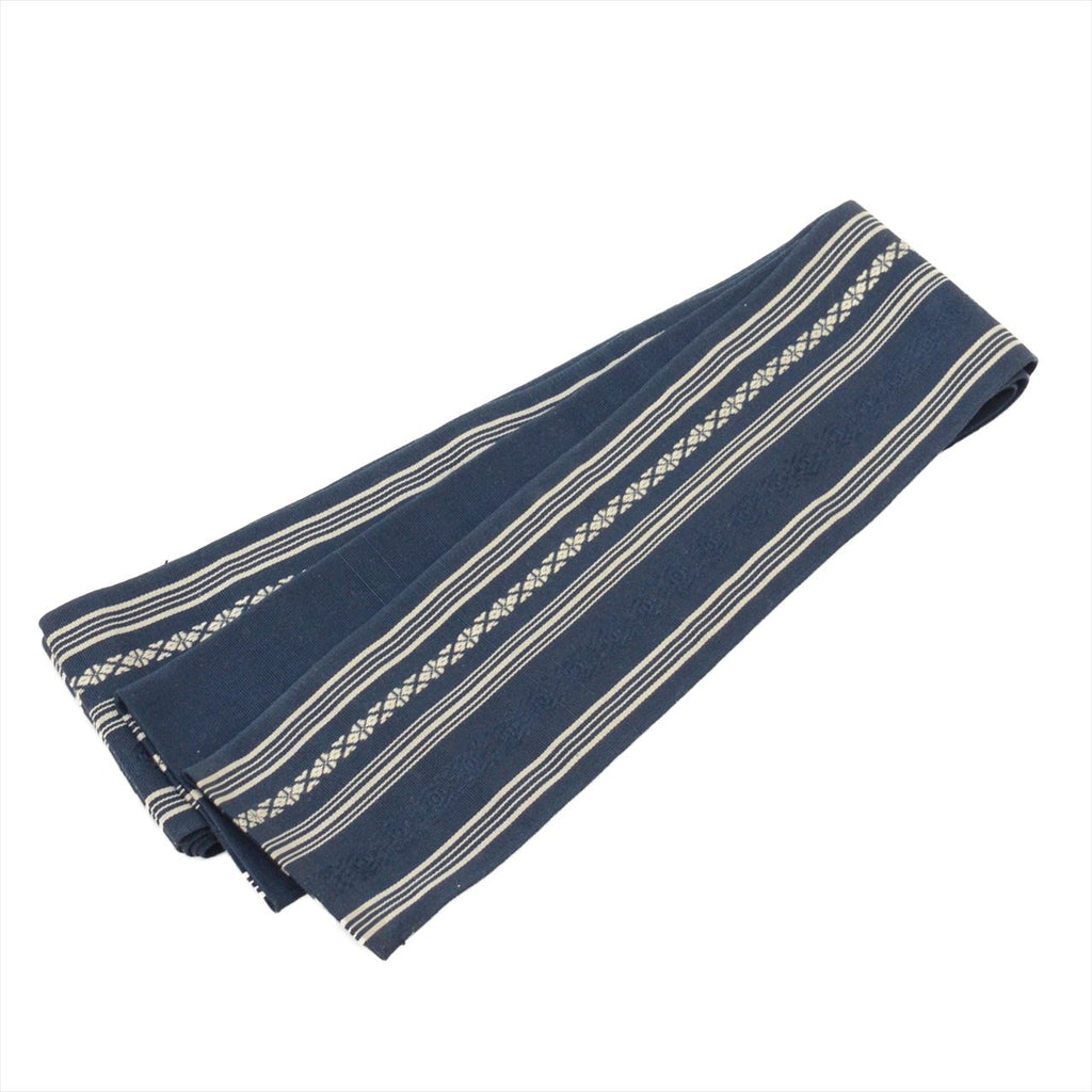 [Used] Men's Kimono and Haori Set Ensemble, Authentic Oshima Tsumugi Silk, Handwoven, Unused, Length 146cm (L), Sleeve Length 68.5cm, Navy Blue, Tortoiseshell Pattern, Comes with Obi Belt and Haori Cord, Men's, Certificate of Authenticity tt2457b 