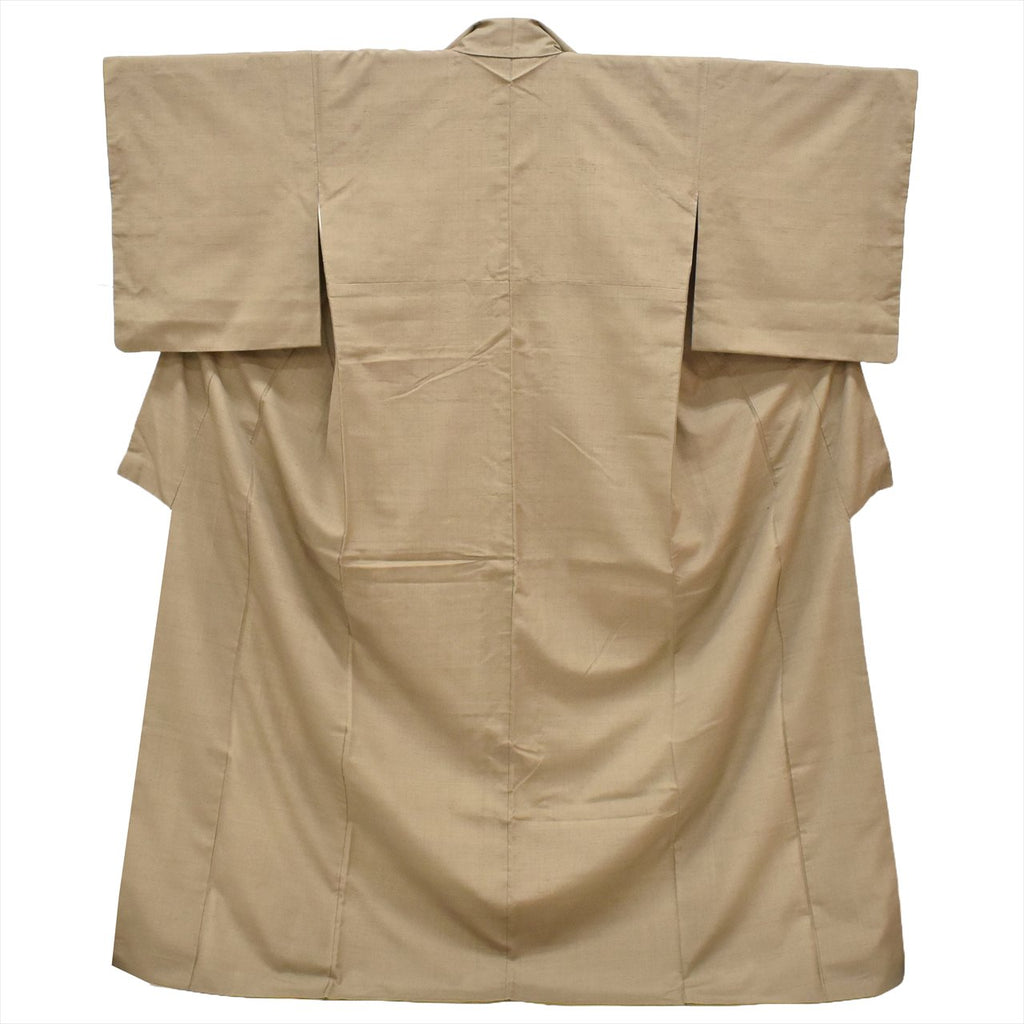 [Used] Yuki Tsumugi Kimono, Pure Silk, Recycled, Length 164.5cm (L), Sleeve Length 66cm, Ready-made, Brownish Tone [Tsumugi, Tsumugi Kimono, Recycled Tsumugi, Pure Silk, Lined, Tsumugi, Reuse, Vintage Clothing, Outlet, Free Shipping] tt2642b 