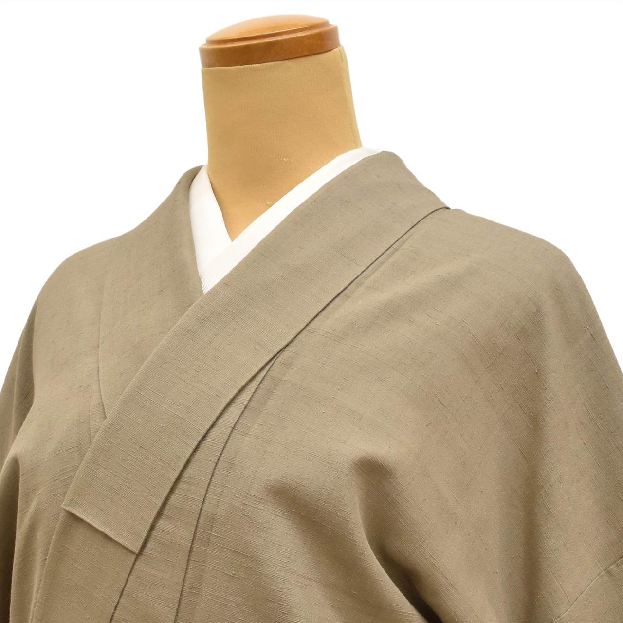 [Used] Yuki Tsumugi Kimono, Pure Silk, Recycled, Length 164.5cm (L), Sleeve Length 66cm, Ready-made, Brownish Tone [Tsumugi, Tsumugi Kimono, Recycled Tsumugi, Pure Silk, Lined, Tsumugi, Reuse, Vintage Clothing, Outlet, Free Shipping] tt2642b 