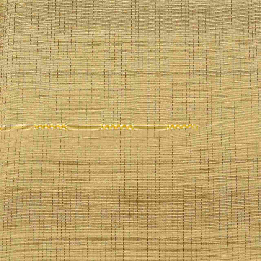 [Used] Tsumugi Silk Kimono, Length 155.0cm (61.0in) (Size S), Sleeve Length 66.0cm (26.0in), Ready-made, Recycled Kimono, Lined, Brown, Checkered Pattern, tt2645b 