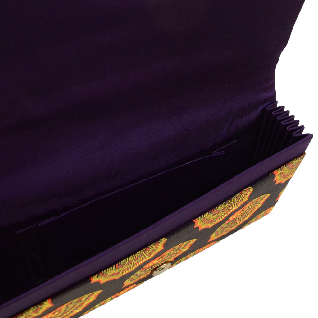 [Used] Nagoya Obi (Kimono Sash), Pure Silk, 9-inch width, Ready-made, Recycled Obi, Excellent Condition, Black, Colorful Shell Pattern, Tatsumura Textile, All-over Pattern, Signed, Comes with Bag, Gold Thread, tt2685b 