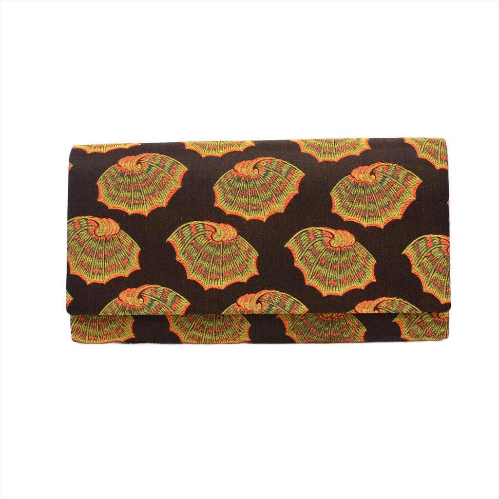 [Used] Nagoya Obi (Kimono Sash), Pure Silk, 9-inch width, Ready-made, Recycled Obi, Excellent Condition, Black, Colorful Shell Pattern, Tatsumura Textile, All-over Pattern, Signed, Comes with Bag, Gold Thread, tt2685b 